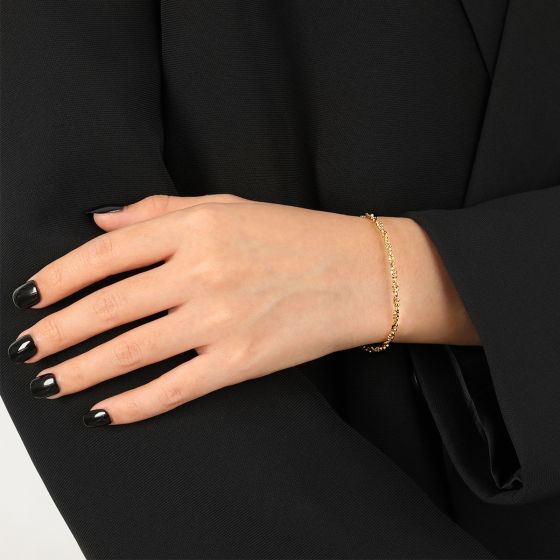 Bracelet Éclat Doré – L’élégance qui illumine chaque geste