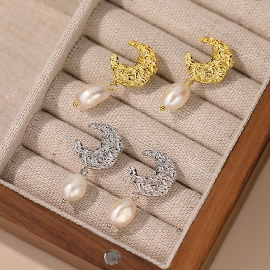 Boucles d'Oreilles Croissant de Lune